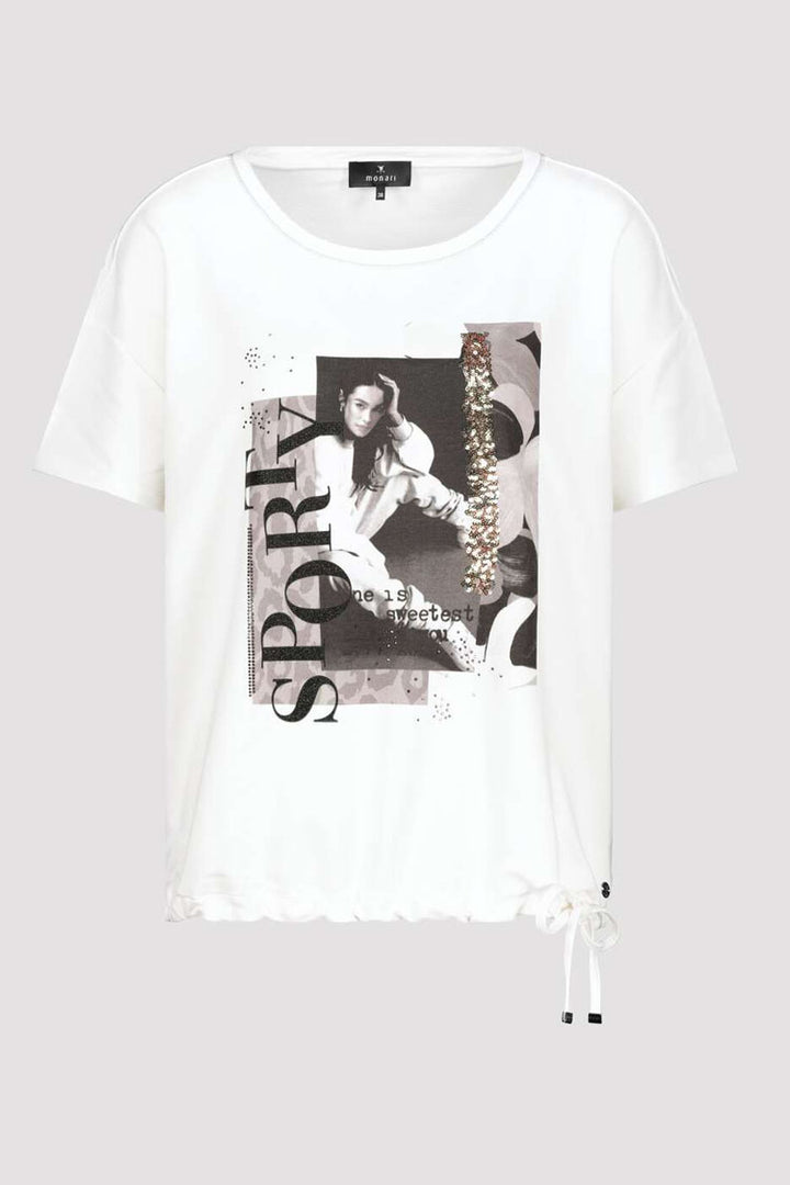 Motif Tie Sporty SS Top
