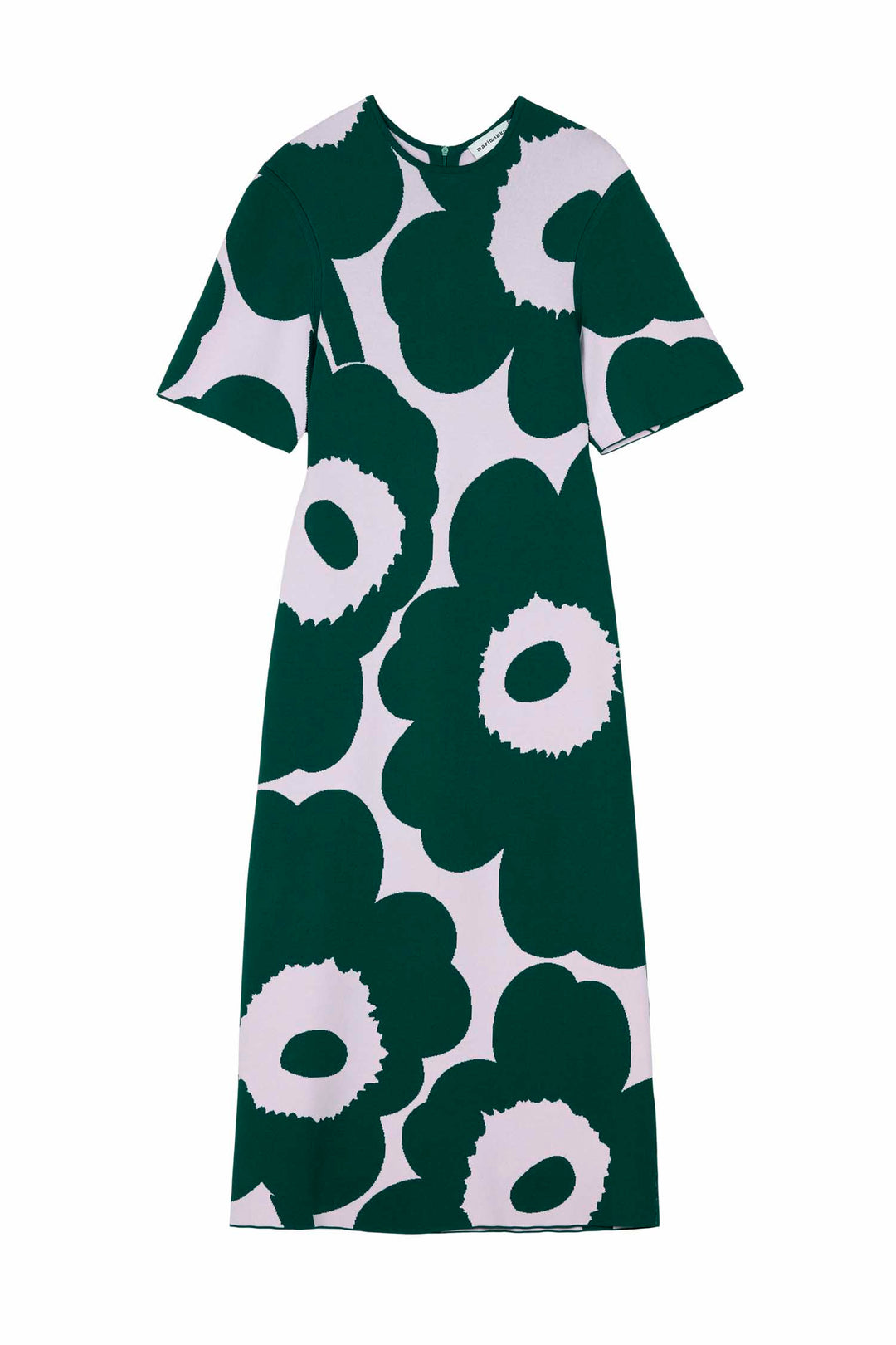 Muunnos Unikko Knitted Dress in Green/Pink