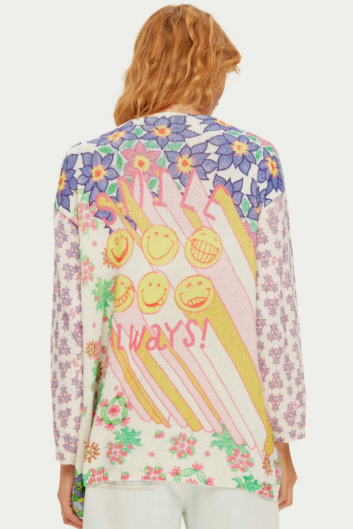Mykonos Printed Cardigan in Markers