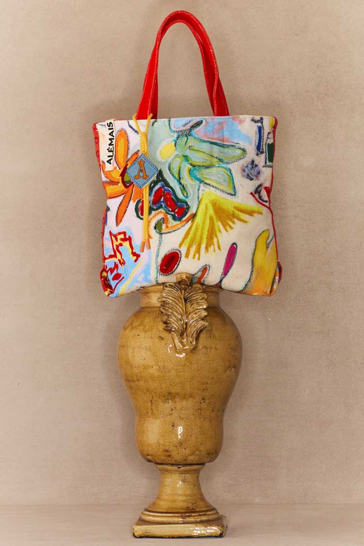 Nadia Spliced Shopper Tote