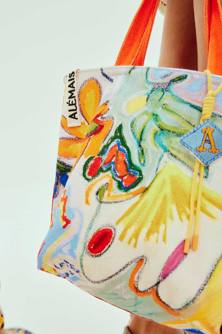 Nadia Spliced Shopper Tote