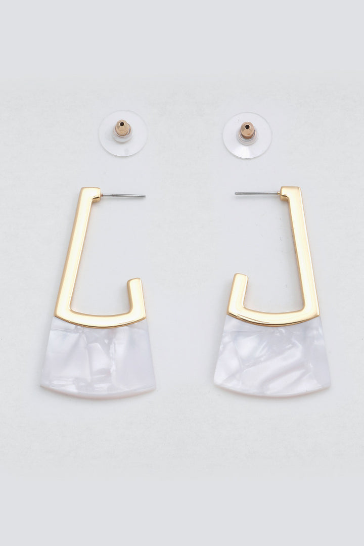 Nanu Earring in Pearlescent White