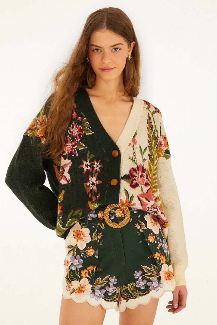 Nature Knit Cardigan in Sand