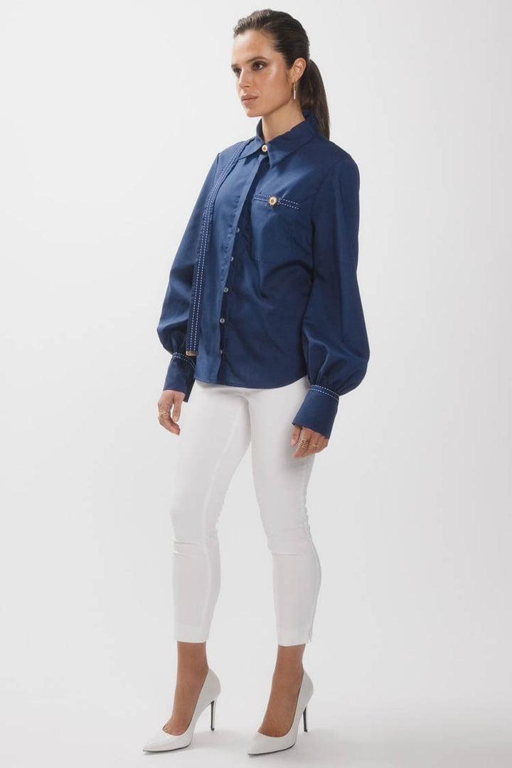 Nautica Blouse in Royal Navy