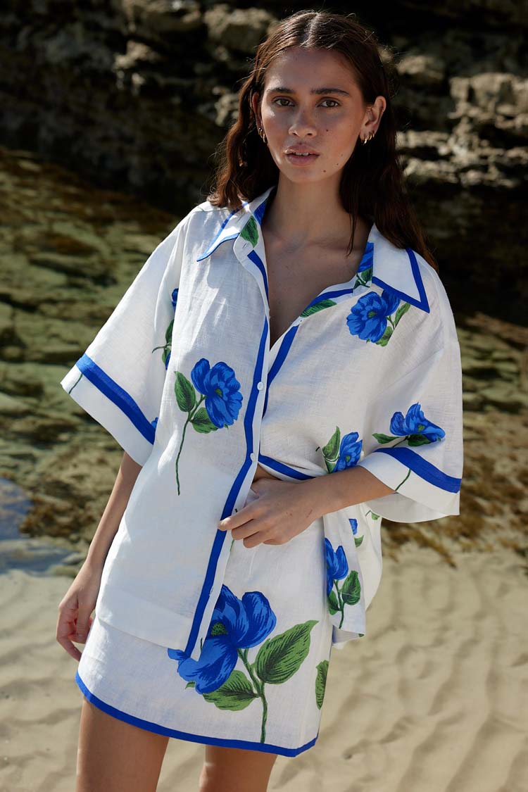 Neri Shirt in Celeste Foam