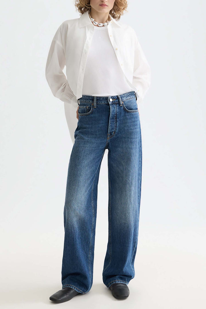 Core Ripple Straight Jeans in Absolute Blue