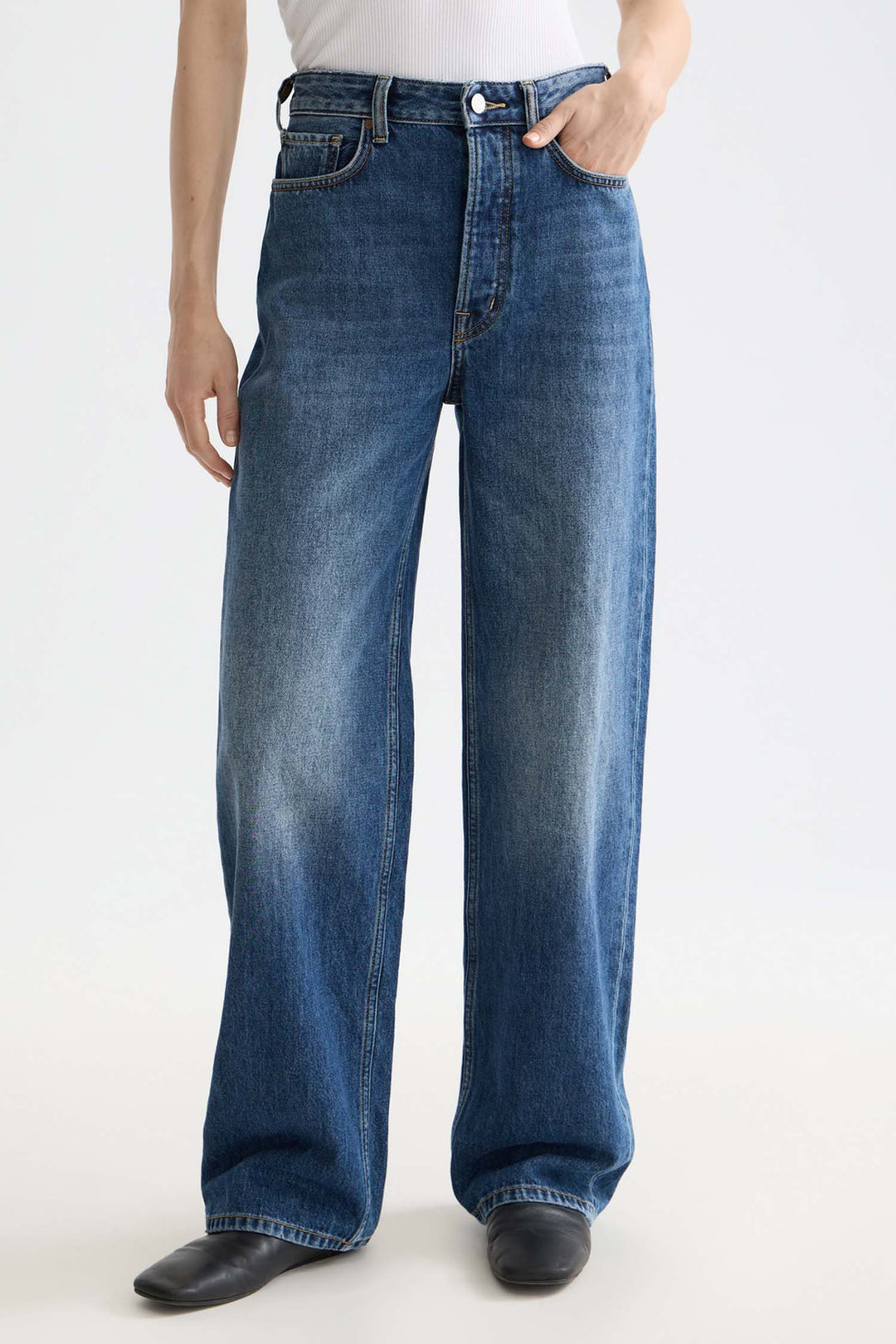 Core Ripple Straight Jeans in Absolute Blue