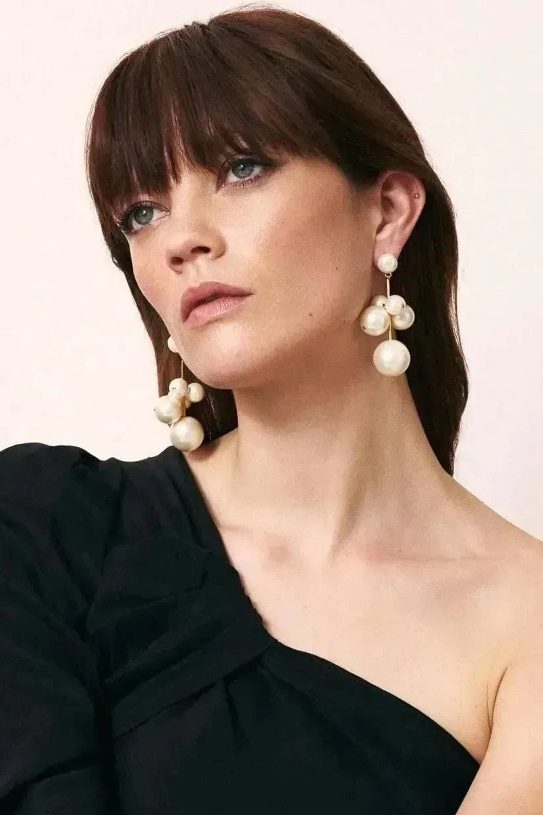 New Multi Beads Earrings in Pearl