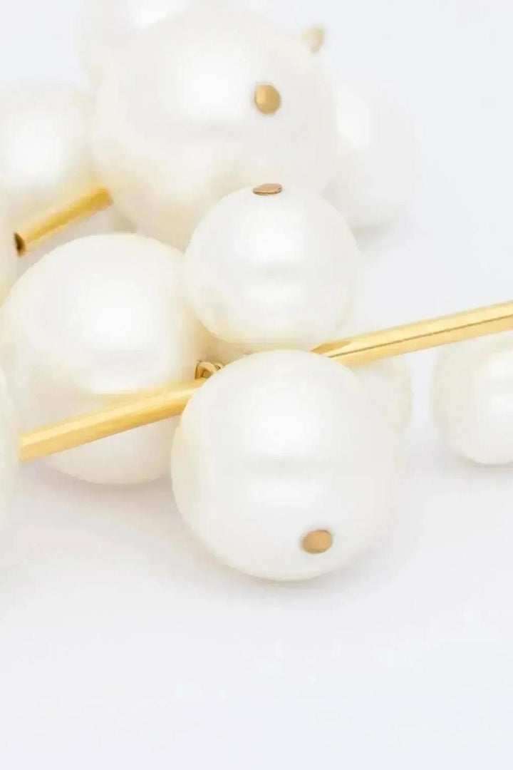 New Multi Beads Earrings in Pearl