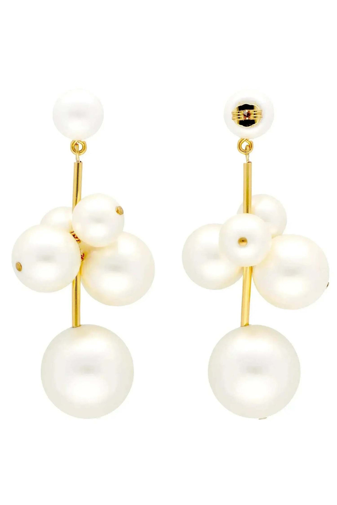 New Multi Beads Earrings in Pearl