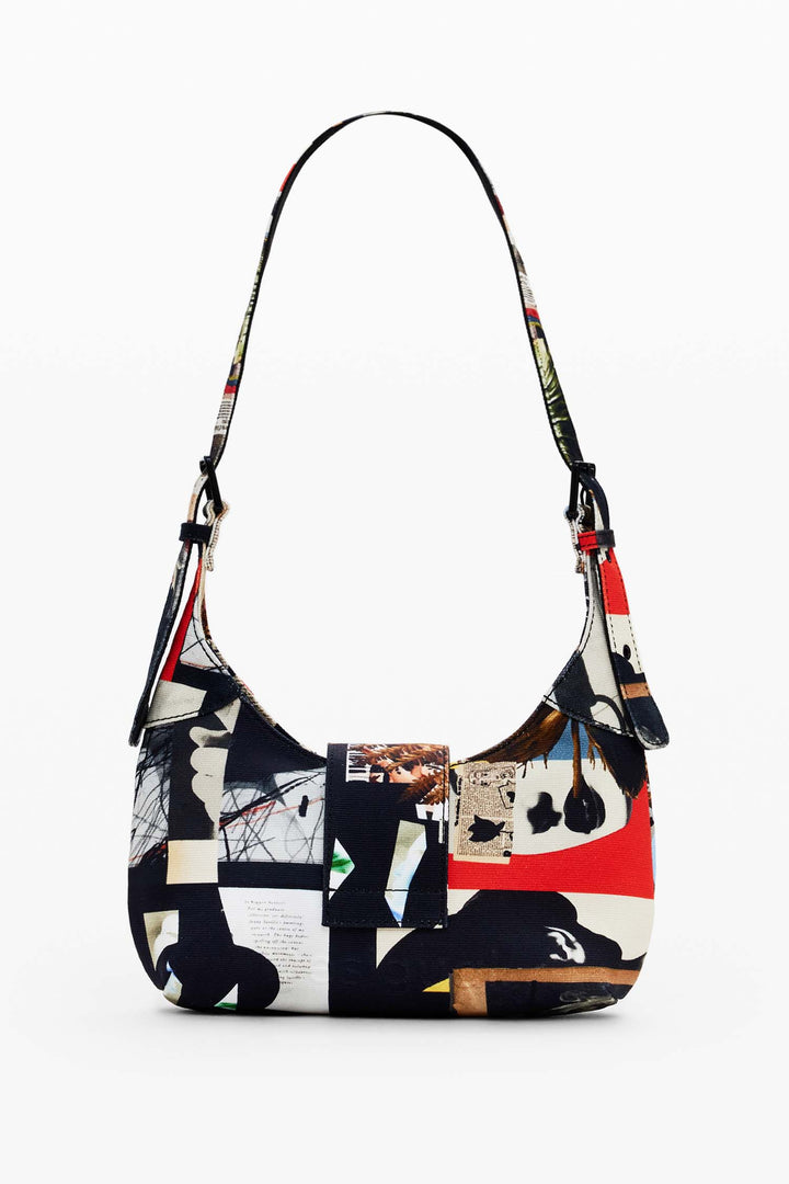 Newspaper Collage Print Bag