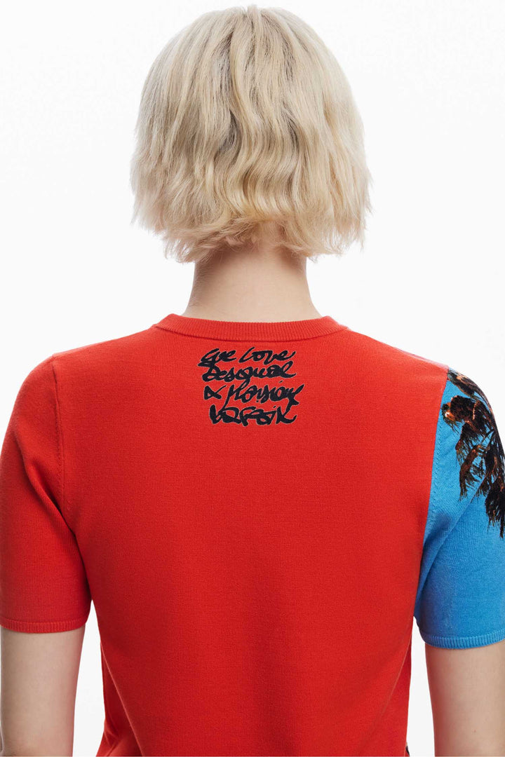 Newspaper Collage Print SS T-Shirt