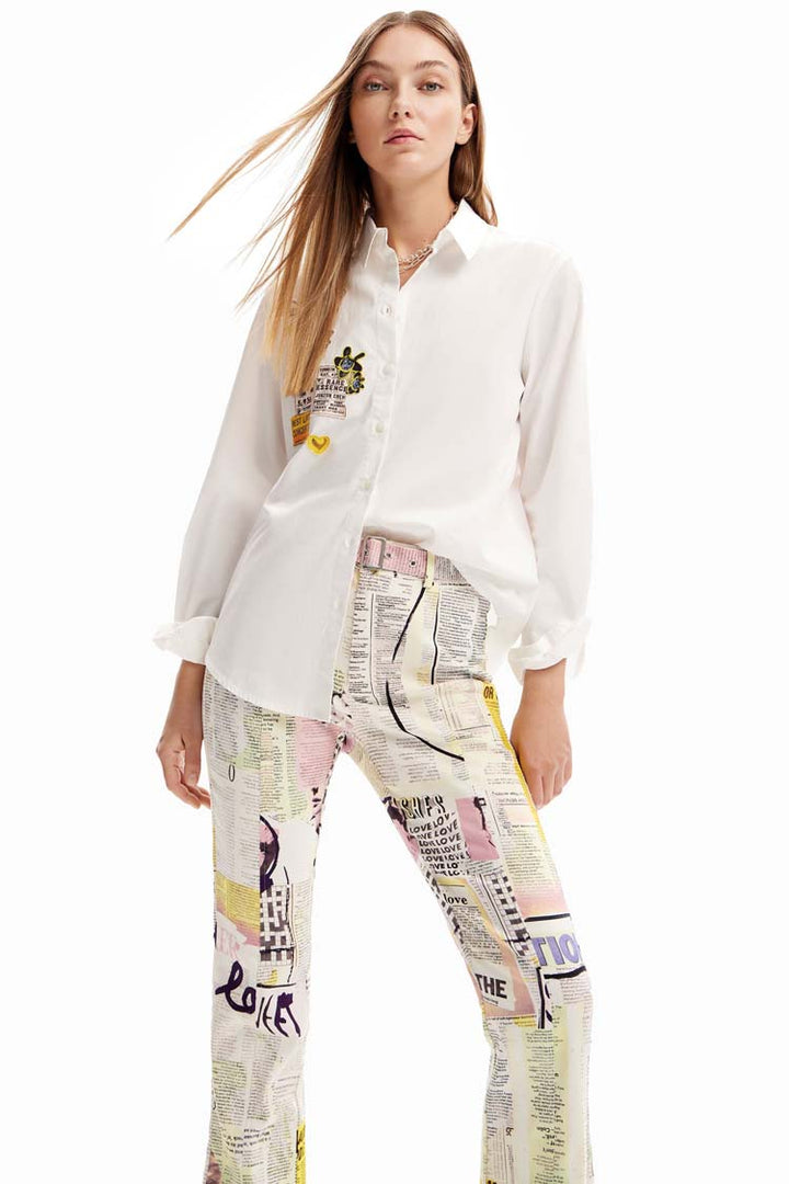 Newspaper Flare Trousers | FINAL SALE