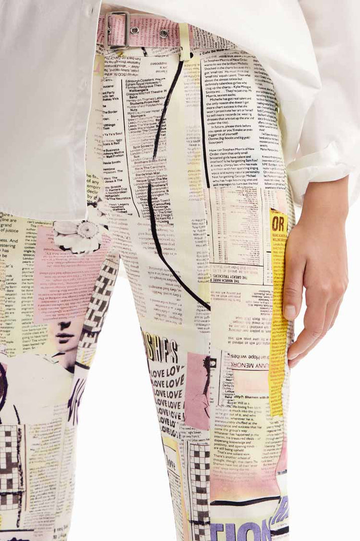 Newspaper Flare Trousers