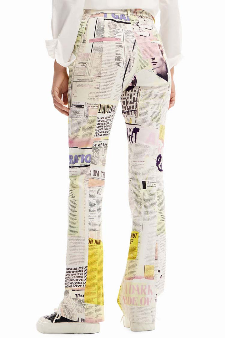 Newspaper Flare Trousers