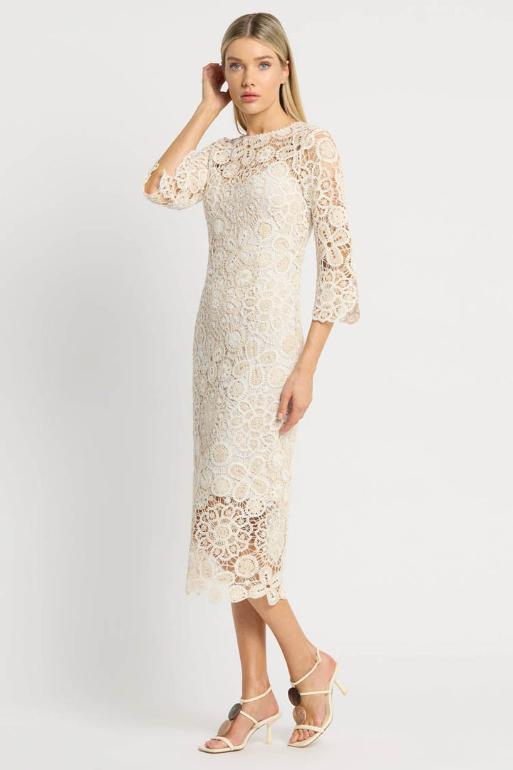 Nikki Dress in Ivory Natural