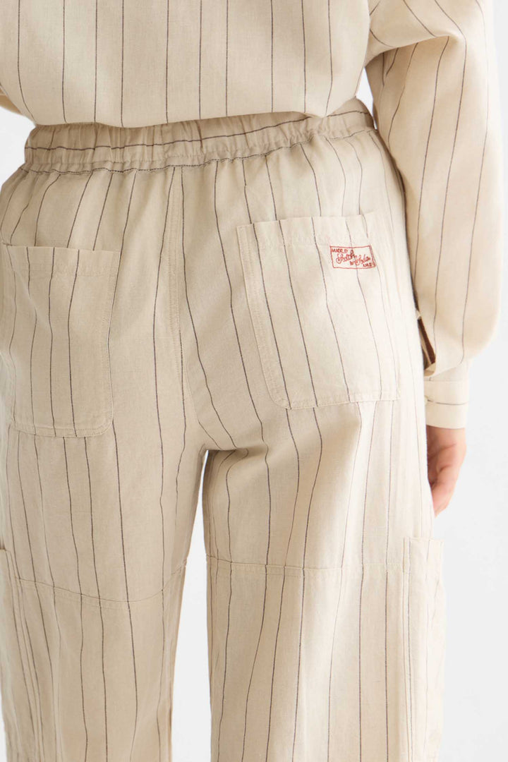 Noa High-Rise Wide Leg 30" Pants in Fog