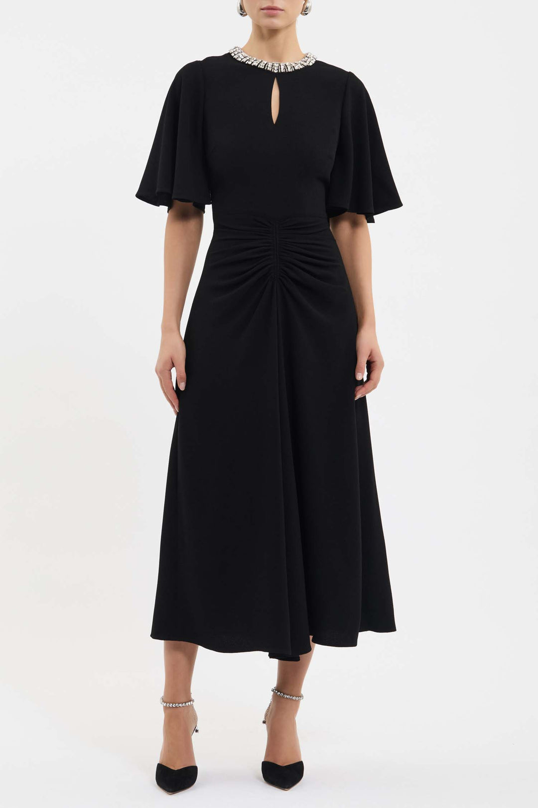 Noemie Midi Dress in Black