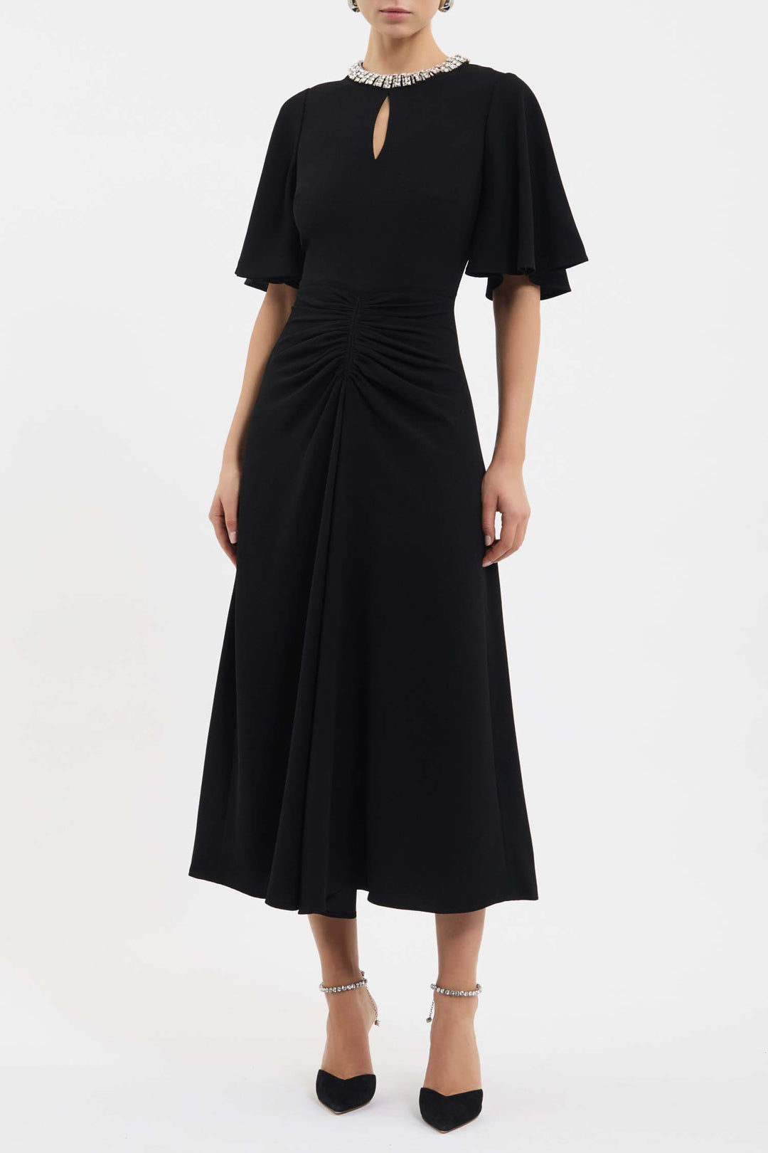 Noemie Midi Dress in Black