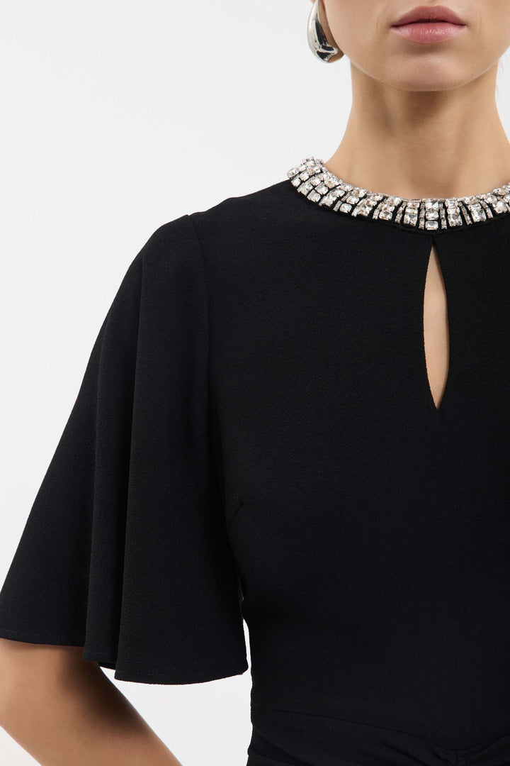 Noemie Midi Dress in Black