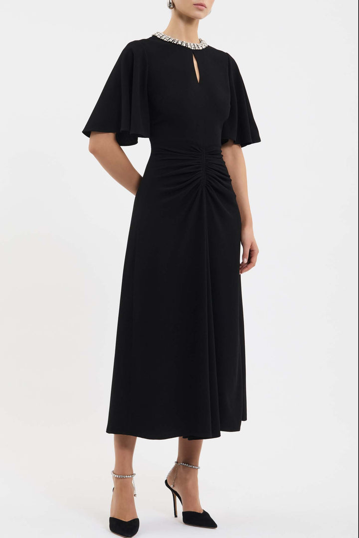 Noemie Midi Dress in Black