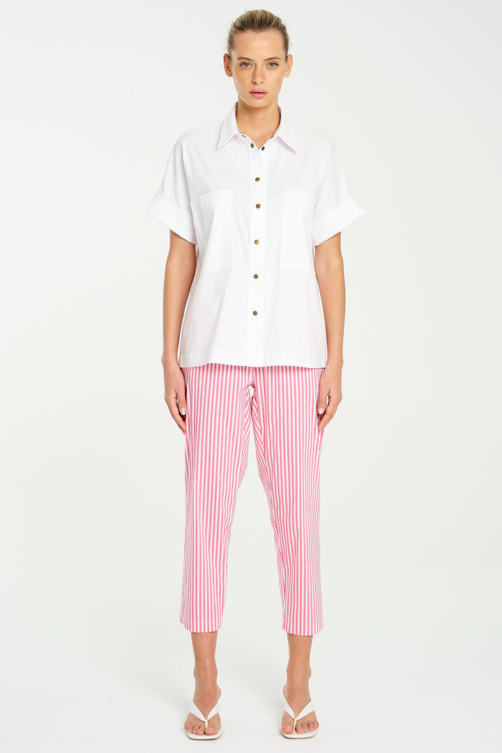 Nomad Pant in Hot Pink Stripe