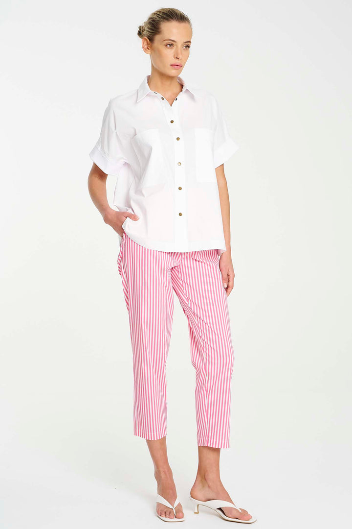 Nomad Pant in Hot Pink Stripe