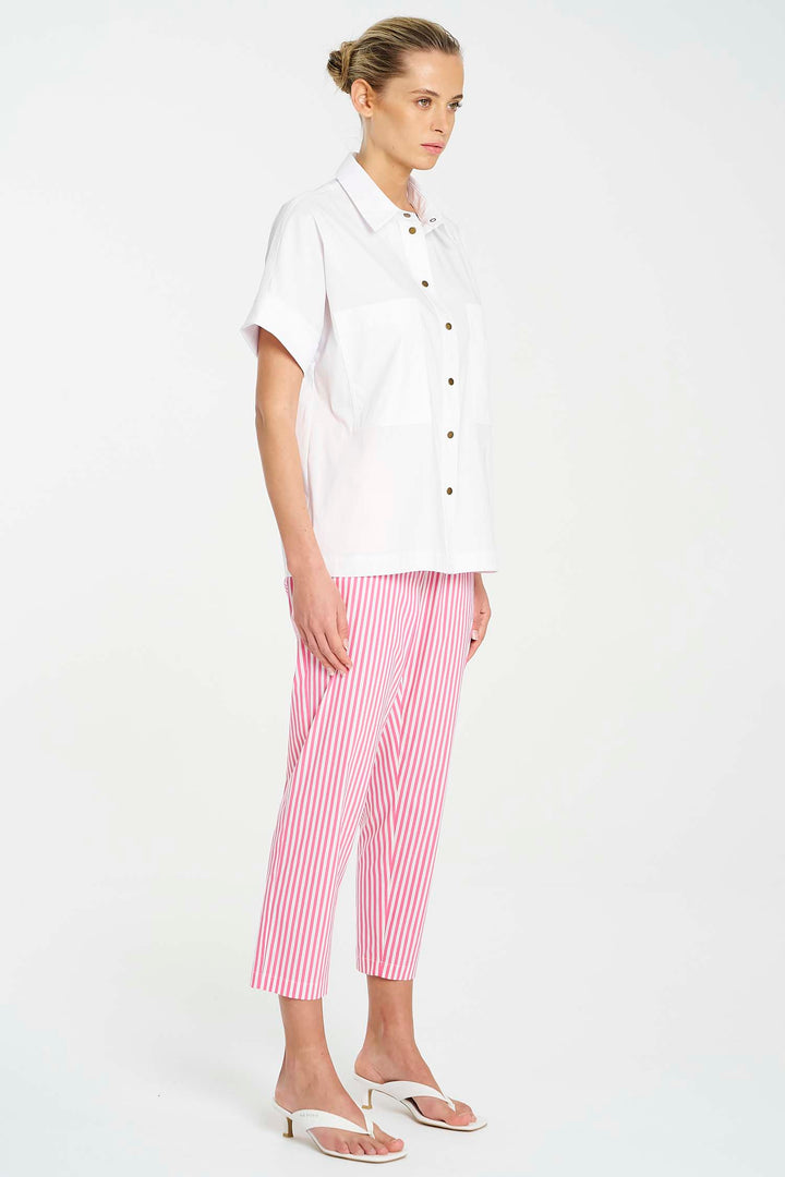 Nomad Pant in Hot Pink Stripe