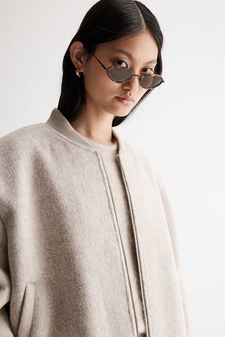 Nonnie Jacket in Ivory Marle
