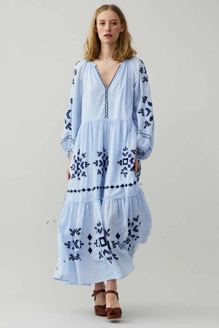 Noor Dress in Blue Dew