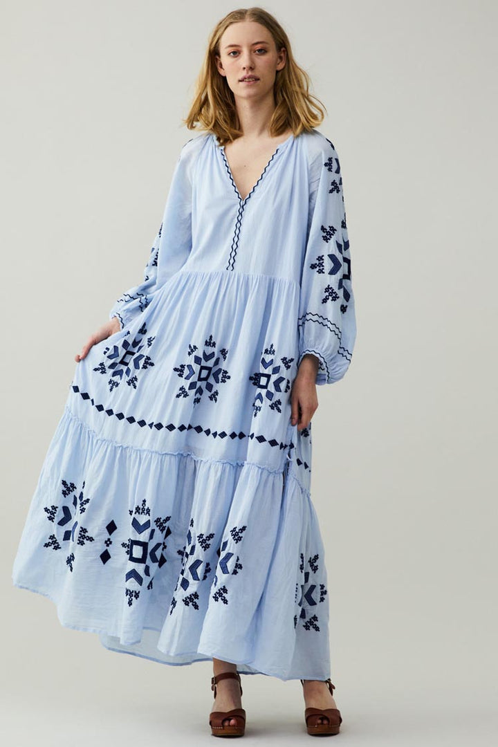 Noor Dress in Blue Dew