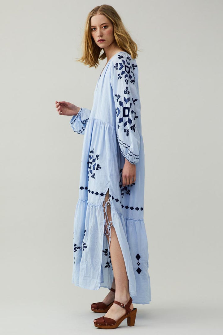 Noor Dress in Blue Dew