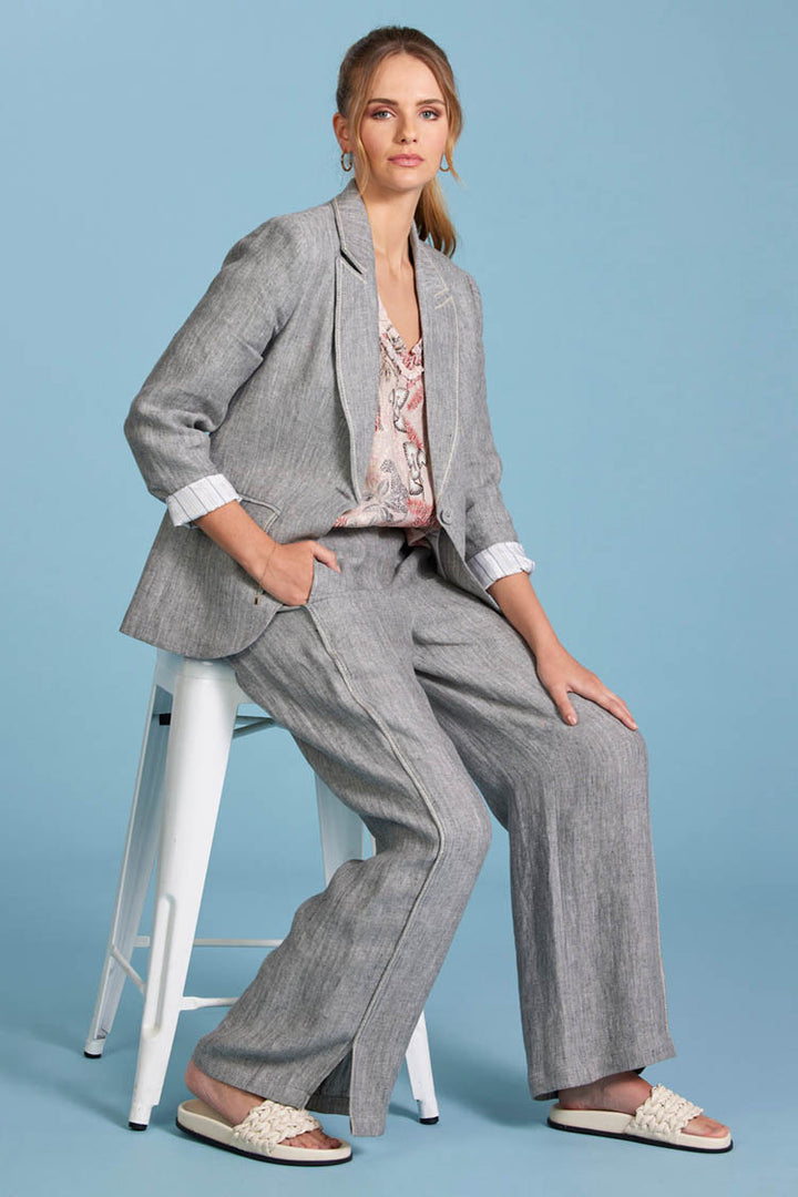 Oasis Blazer in Charcoal