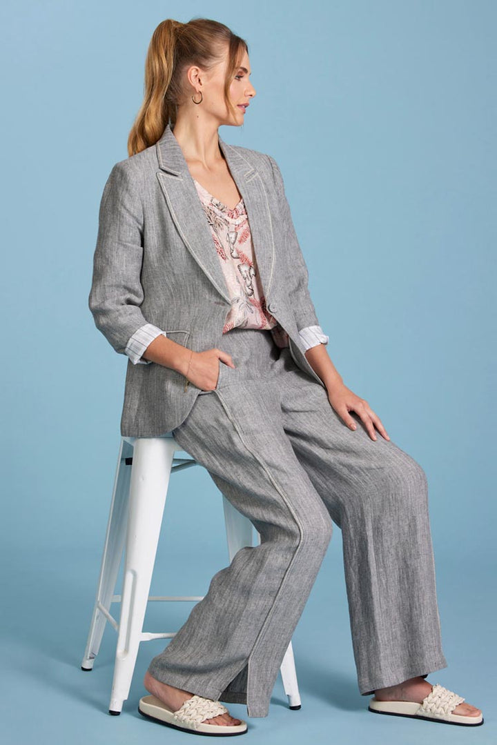 Oasis Blazer in Charcoal