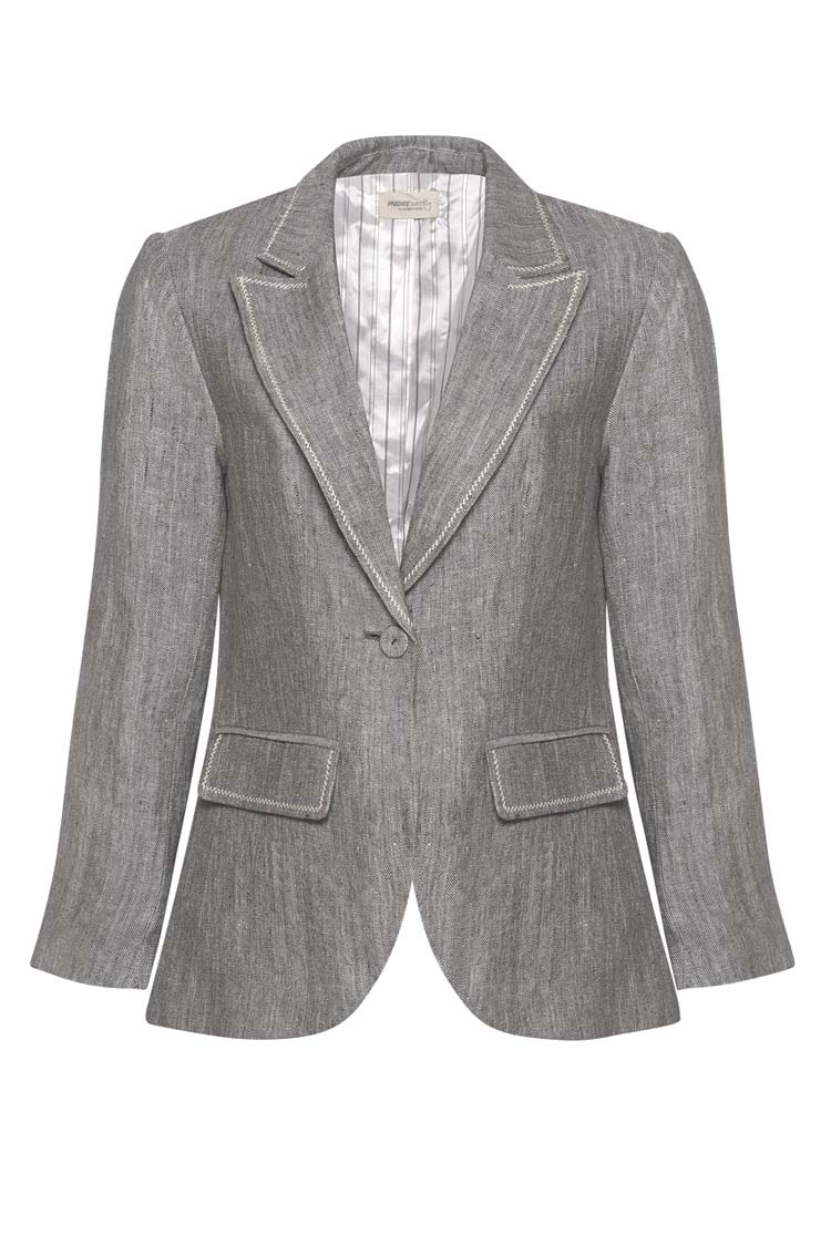 Oasis Blazer in Charcoal