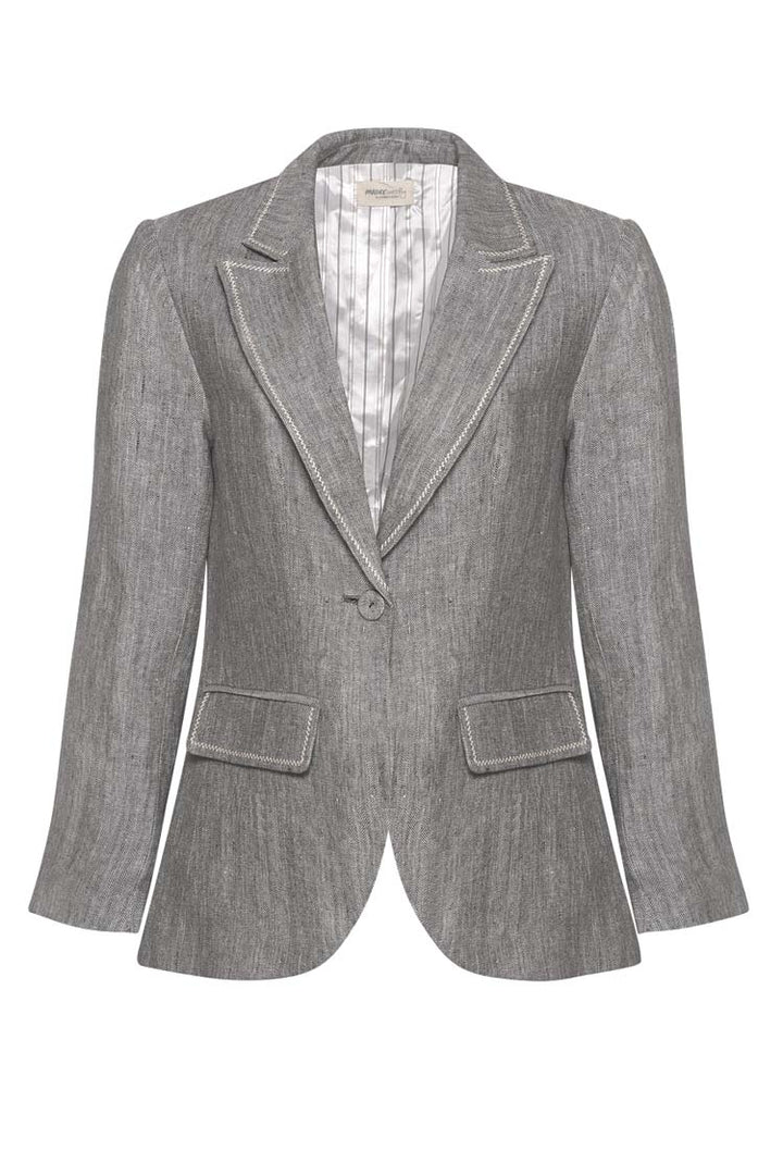 Oasis Blazer in Charcoal