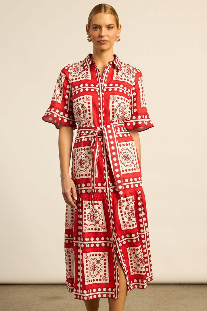 Oasis Dress in Poppy Scarf