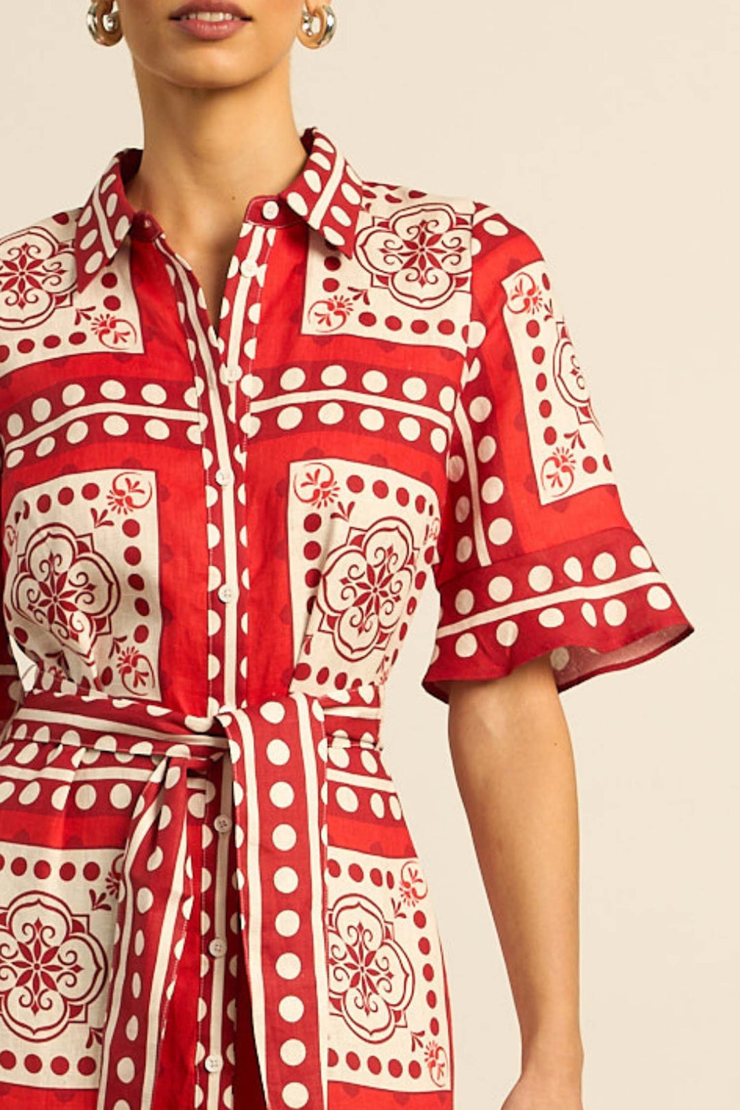 Oasis Dress in Poppy Scarf