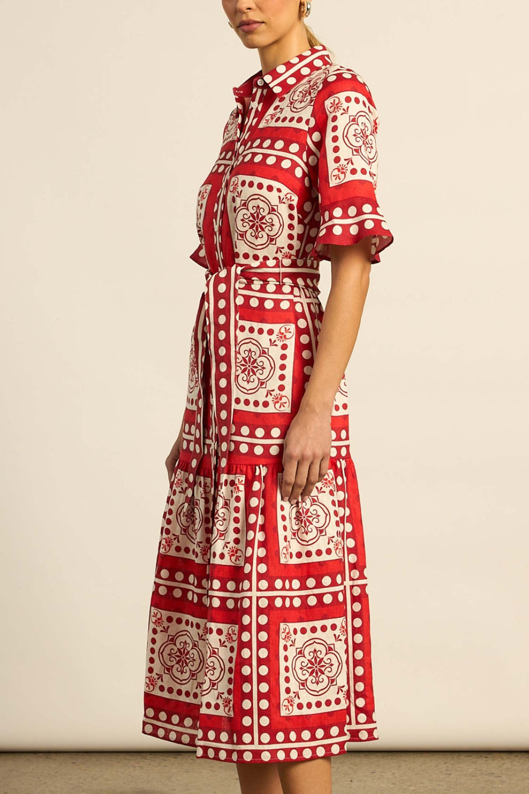 Oasis Dress in Poppy Scarf