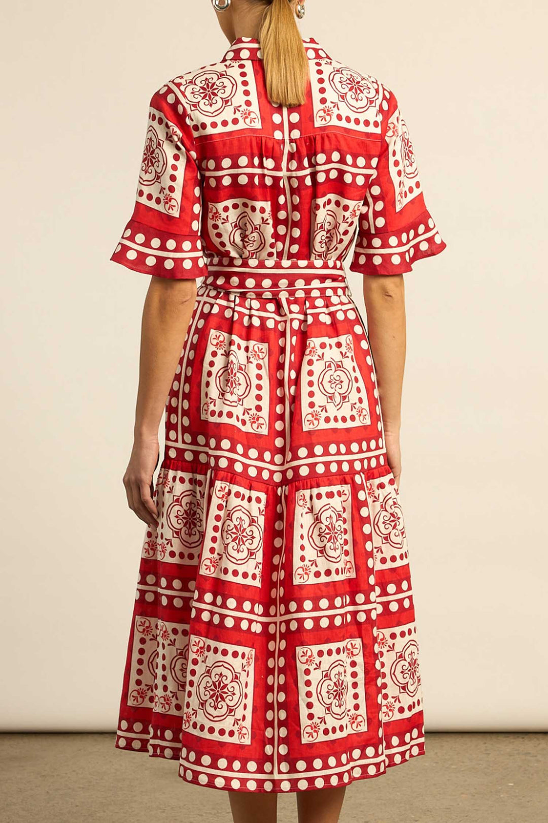 Oasis Dress in Poppy Scarf