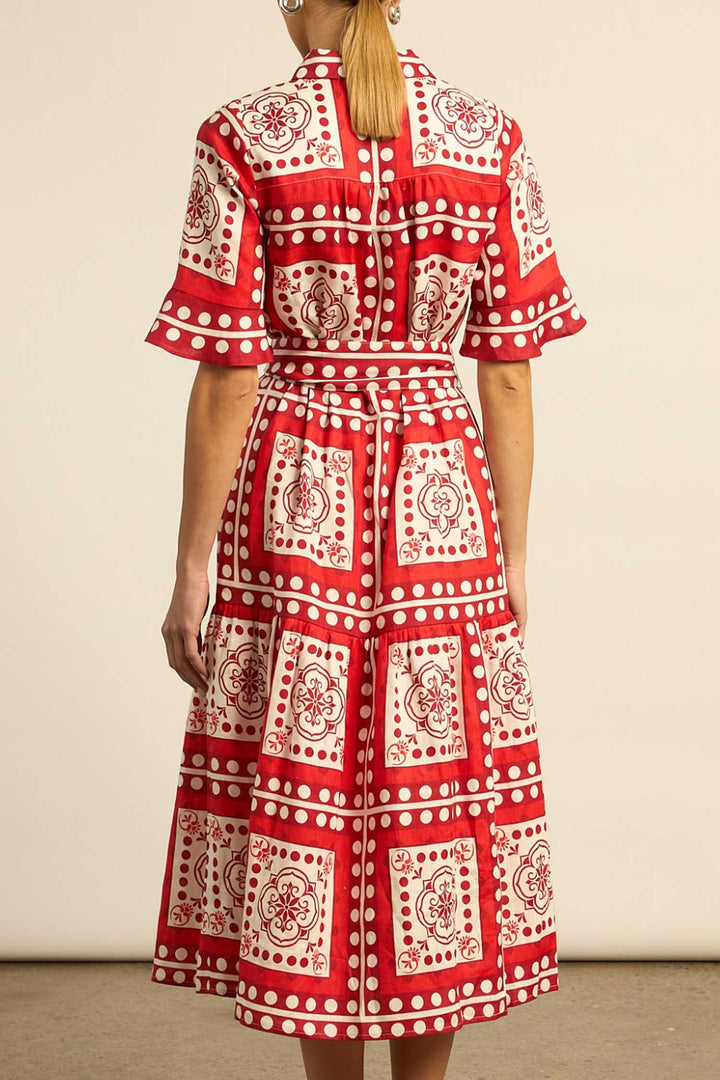 Oasis Dress in Poppy Scarf