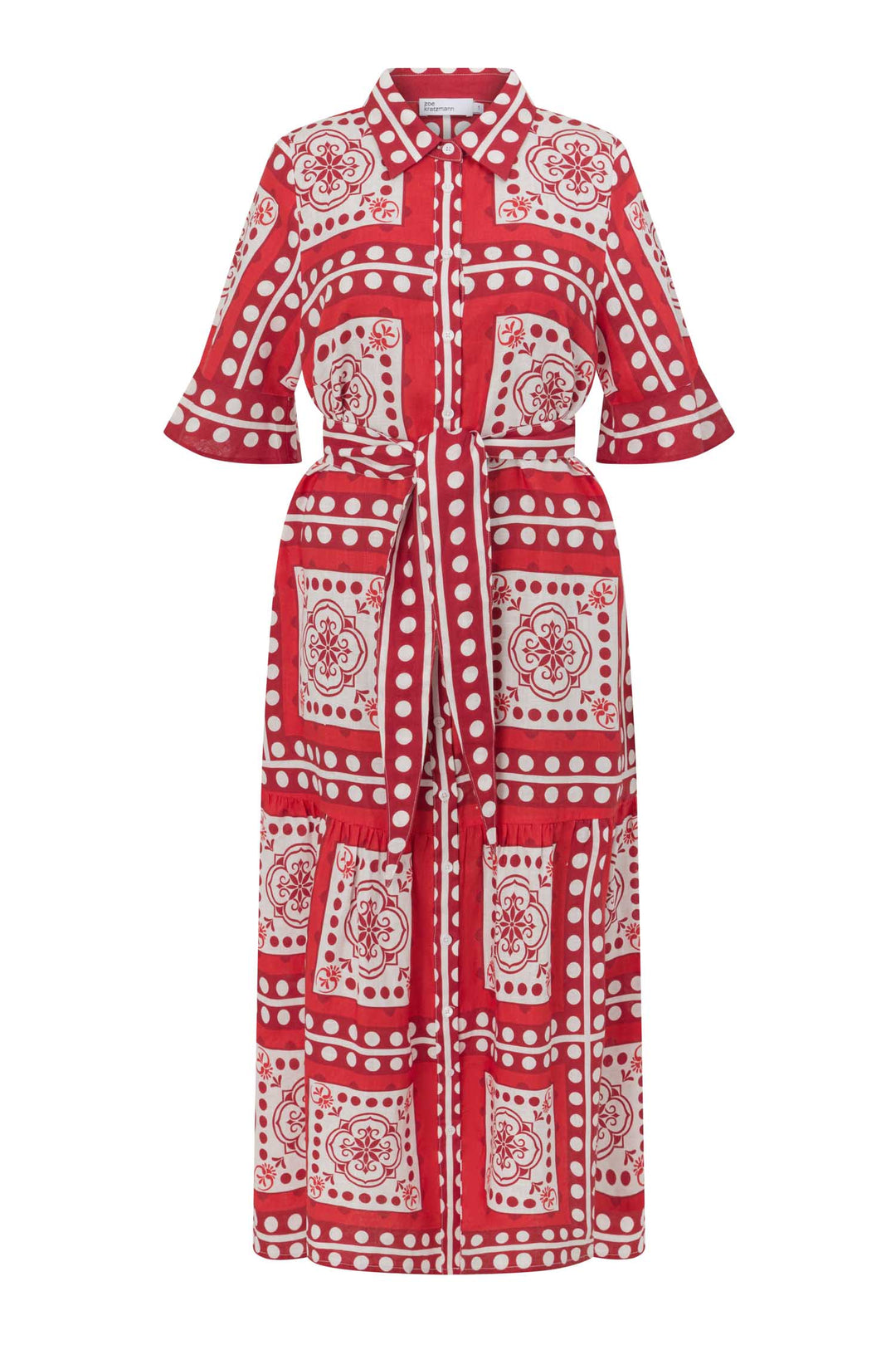 Oasis Dress in Poppy Scarf