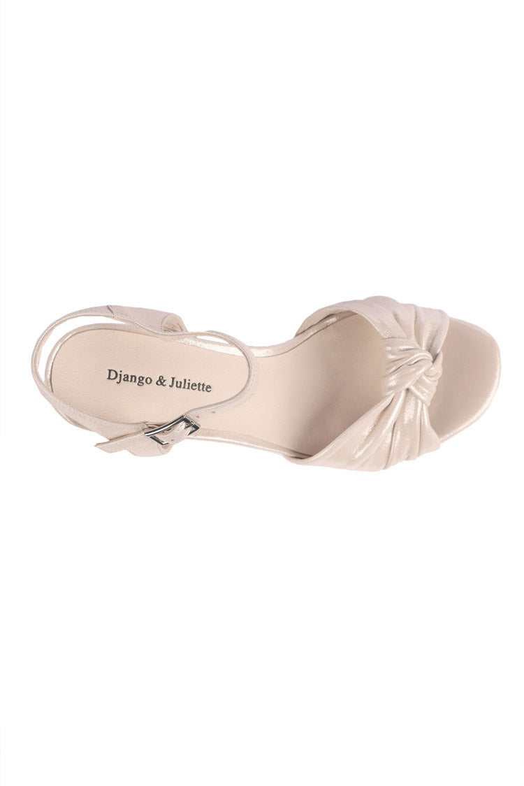 Obu Shimmer Leather Heeled Sandals