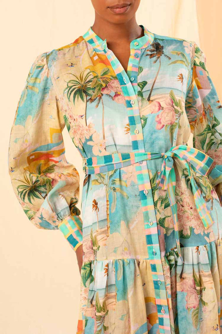 Oceana Maxi Shirtdress