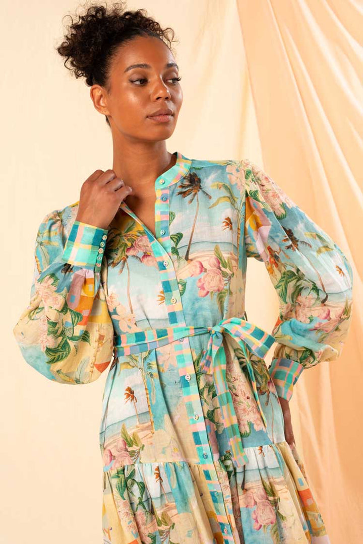 Oceana Maxi Shirtdress