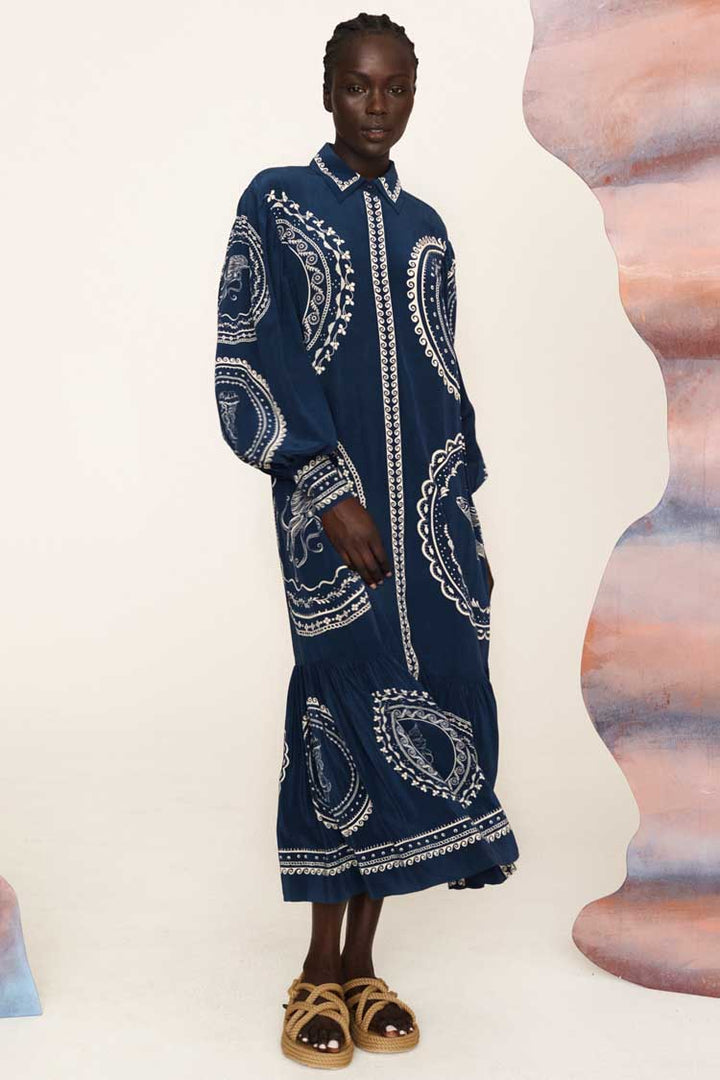 Oceane Silk Shirtdress