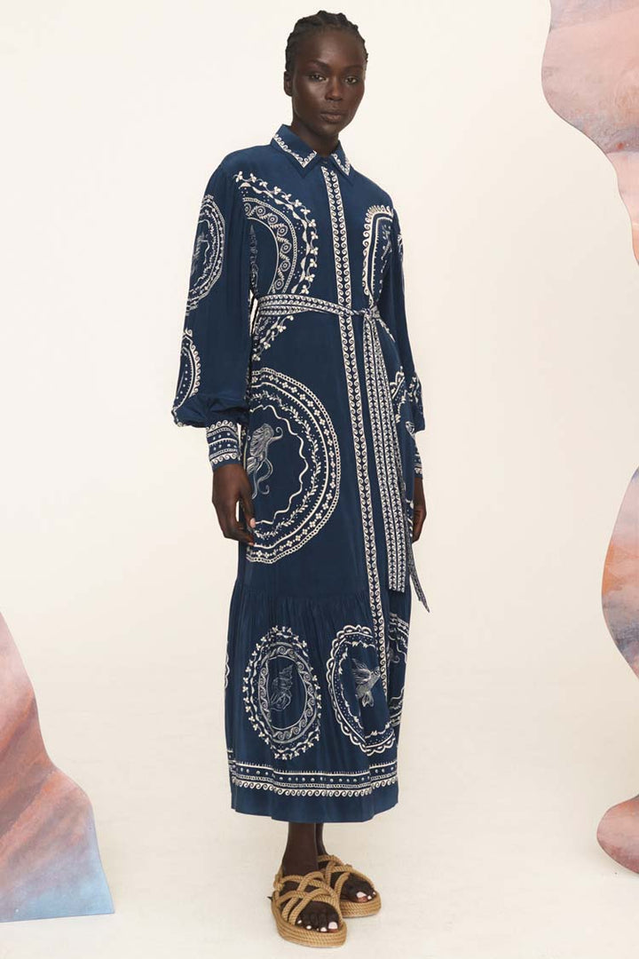 Oceane Silk Shirtdress