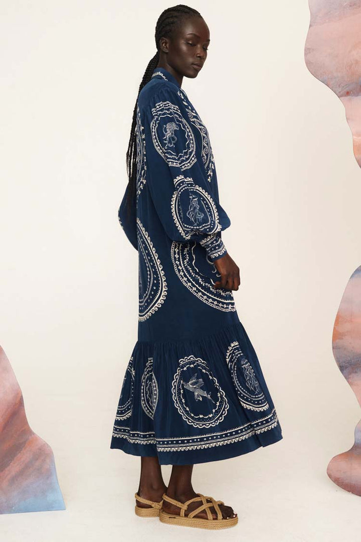 Oceane Silk Shirtdress