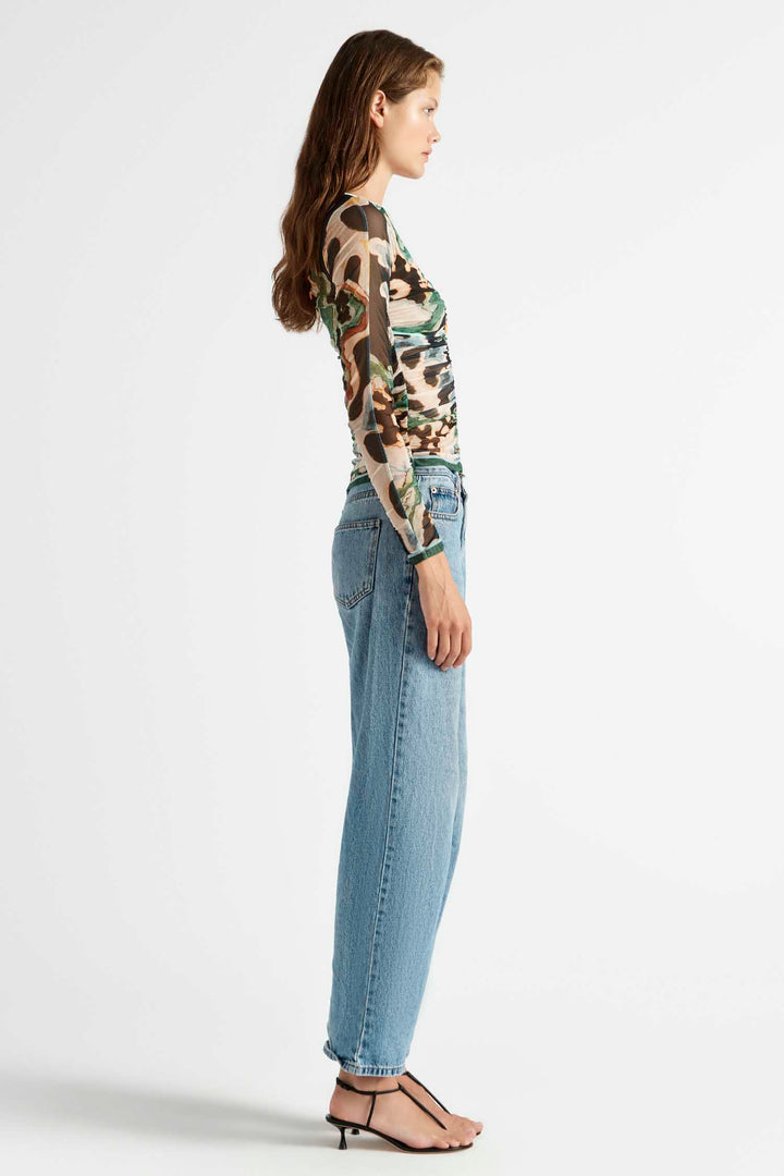 Odie Gathered Hook and Eye Top