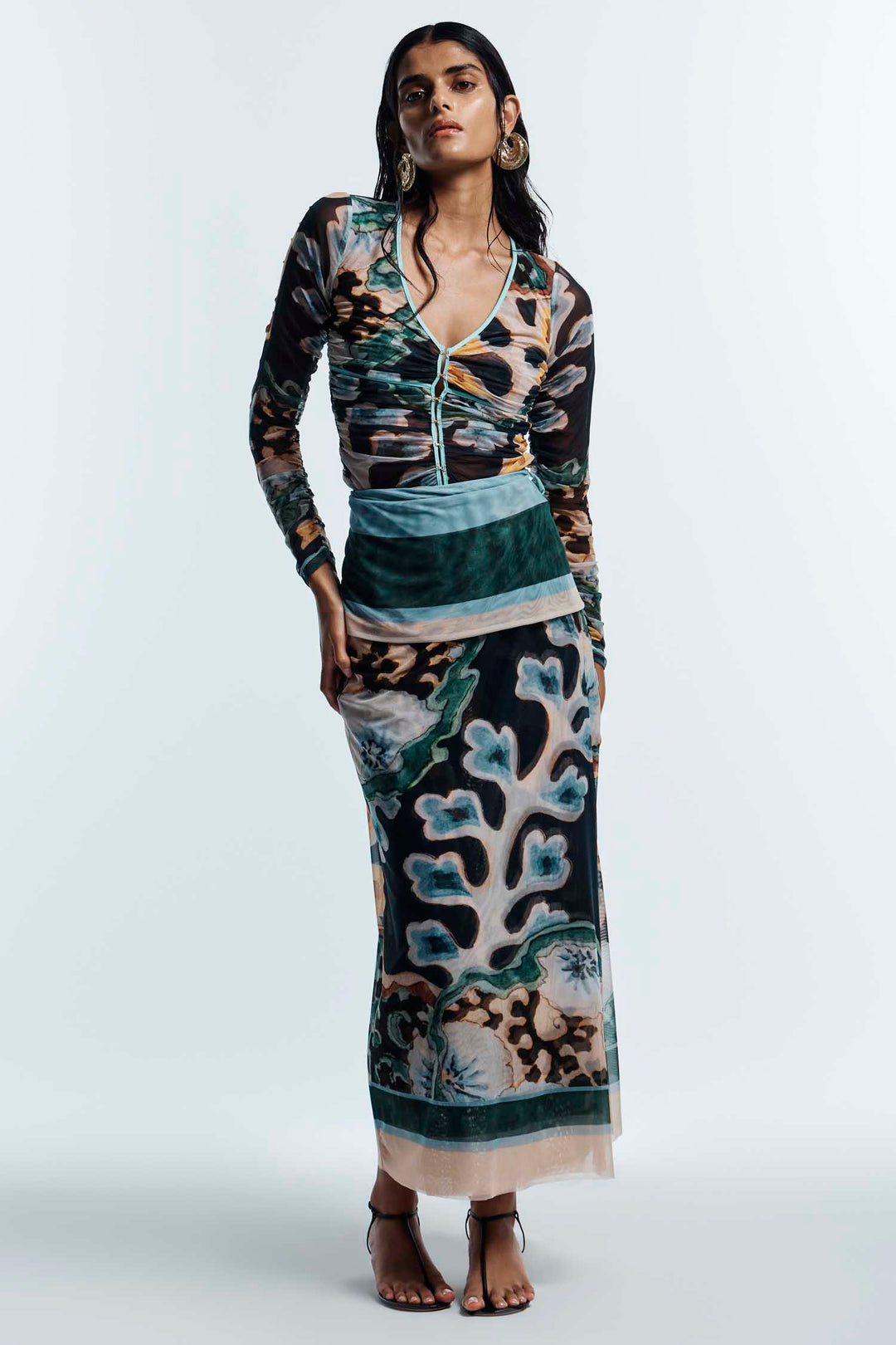 Odie Gathered Hook and Eye Top